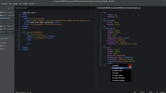 BUILDING BOOK HOVER ANIMATION BOOKSHOP WEB SITES IN SASS (SCSS) смотреть онлайн