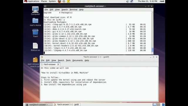 How to install VirtualBox in Linux [ Red Hat Enterprise Linux ] смотреть онлайн