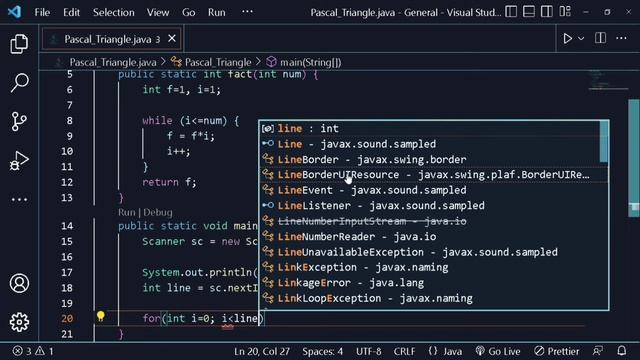Pascal Triangle Using Java Program | Taking Input from User | Java Program смотреть онлайн