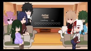 Mha reacts to Aether as a new student