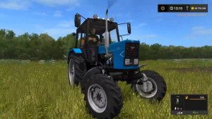 Farming Simulator 2017. Нестеровка. Трактор Беларус МТЗ-82.1 Плуг  ПЛН 3.35.