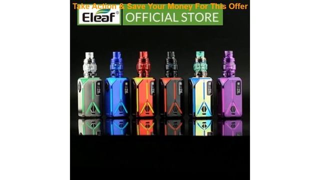 Original Eleaf Lexicon Box Mod with ELLO Duro kit HW-M/HW-N Coil Output of 235W 6.5ml Electronic C смотреть онлайн