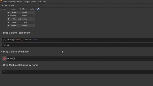 Delete Columns in DataFrame | Pandas смотреть онлайн