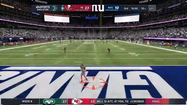 Yr 1 Wk 8: Bucs (6-1) @ Giants (2-5) смотреть онлайн