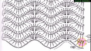 Узор волны  Как связать крючком