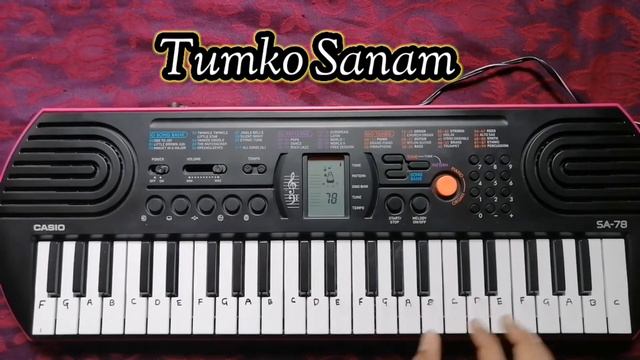 Bahut Pyar Karte Hain Tumko Sanam on Piano casio sa78 | Saajan | Sagar Kirtane смотреть онлайн