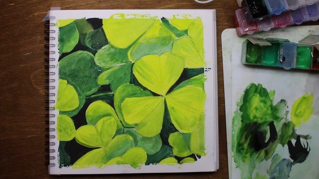 Как нарисовать клевер в смешанной технике ? Читаю маленькую книгу Lykke (Глава 2) ? смотреть онлайн