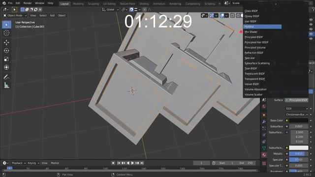 Blender 2.91 : Easy wallpaper tutorial. Royal skies LLC imitation. смотреть онлайн