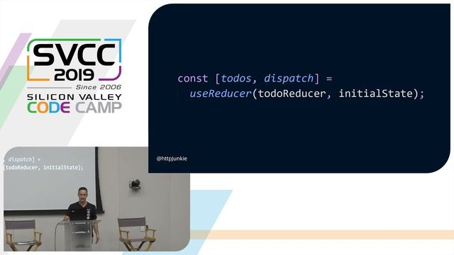 Managing State in React Functionally with React Hooks at Silicon Valley Code Camp 2019 смотреть онлайн