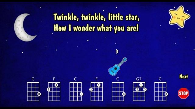 Twinkle Twinkle Little Star - Ukulele Play Along Video - Very Easy смотреть онлайн