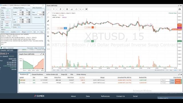 Торговый робот для BitMEX - LiquidBot. РЕАЛЬНЫЙ СЧЕТ, торговля 21.01.19 - 28.01.19 смотреть онлайн