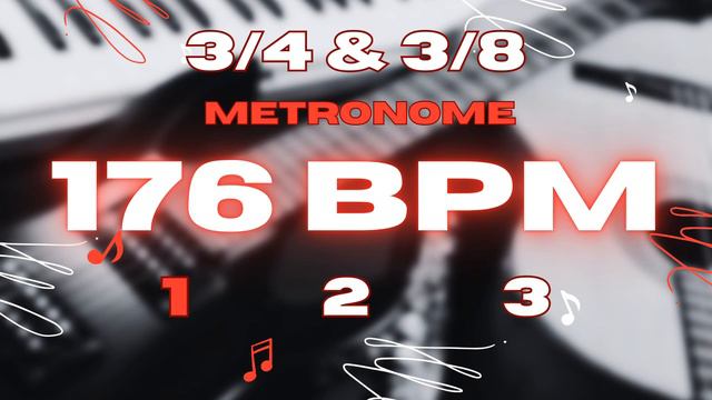 176 BPM - 3/4 & 3/8 Metronome смотреть онлайн