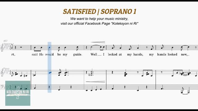 Satisfied | Soprano 1 | Piano смотреть онлайн