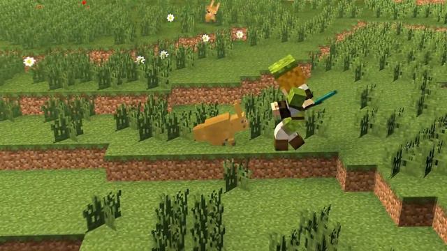 Майнкрафт анимация| короткая жизнь кролика| Omen смотреть онлайн