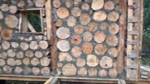 Дом из дров. Стены готовы