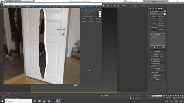 Фигурное зеркало с подсветкой Atmosfera Extra. 3ddd