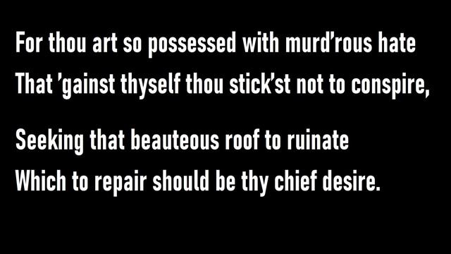 Sonnet 10- William Shakespeare смотреть онлайн