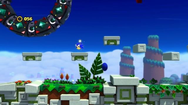 Sonic Lost World (Wii U): Sky Road - Zone 2 - All Red Rings смотреть онлайн