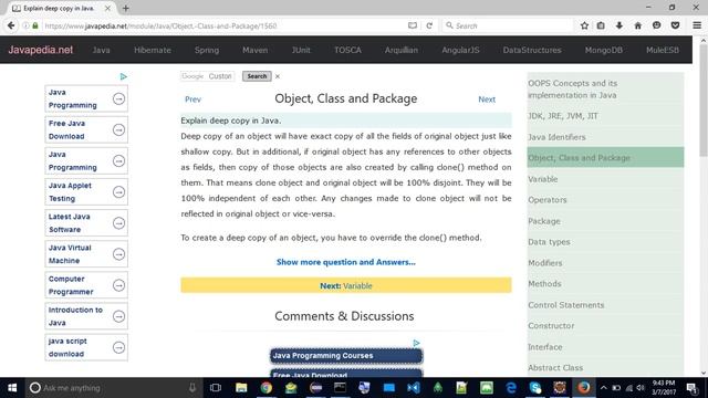 Explain deep copy in Java.
| javapedia.net смотреть онлайн