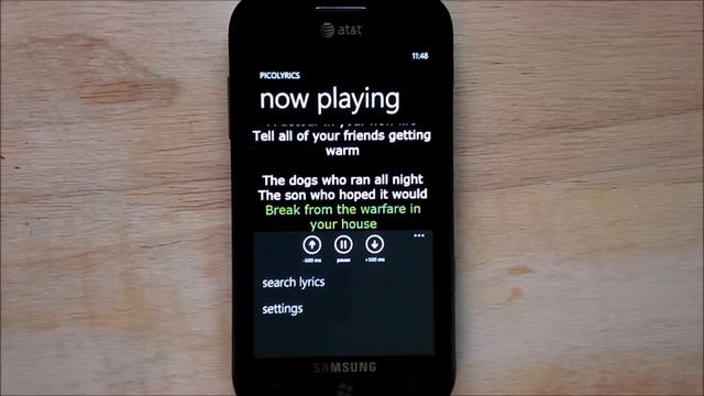 PicoLyrics: portable karaoke for Windows Phone 7 смотреть онлайн