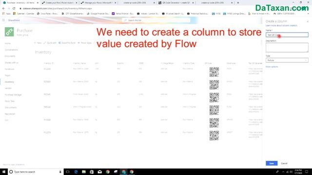 Generate QR Code/Barcode for Sharepoint List Calculated field with Power Automate/Microsoft Flow смотреть онлайн