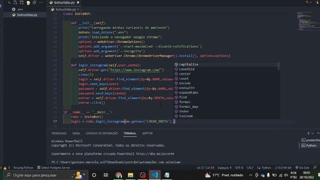 InstaBot de Curtidas: Selenium + Python. смотреть онлайн