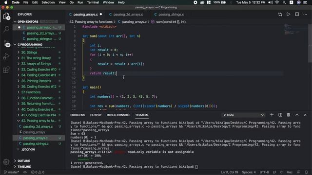 Passing Array to a Function | C Programming Tutorial in Nepali #42 смотреть онлайн