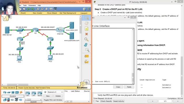 8.1.3.3 - 10.1.3.3 Packet Tracer - Configuring DHCPv4 Using Cisco IOS смотреть онлайн