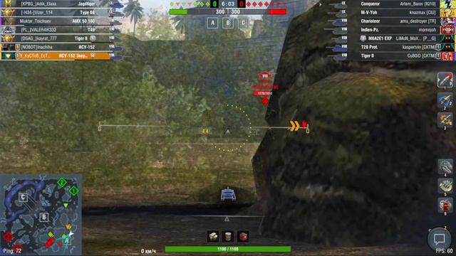 WOT Blitz / ИСУ-152 Тундра 50 ранг смотреть онлайн