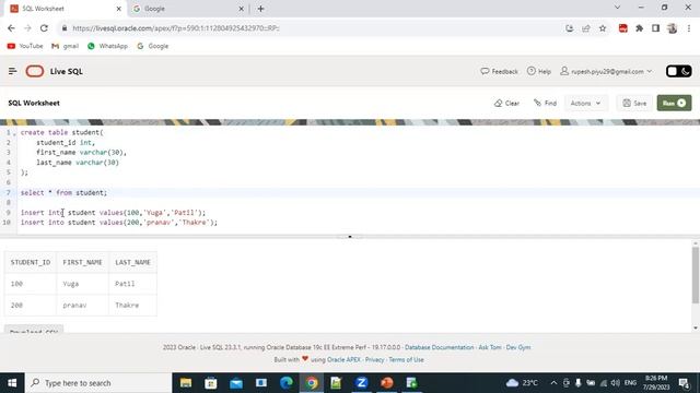SQL Create Table and widely used Datatypes - Day2 смотреть онлайн
