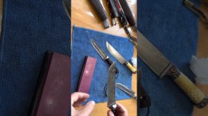 Правильная заточка Узбекского ножа пчак со спусками в ноль