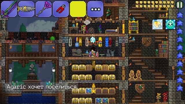 LP. HM. Terraria Phone 1.2.4 #32 (Самая быстрая ферма добычи ключа Багрянца!)