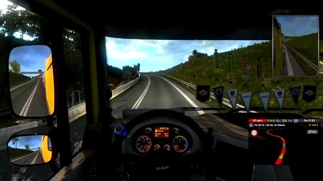 Рейс Орша - Витебск на грузовике DAF. [Карта Rus Map для ETS 2] смотреть онлайн