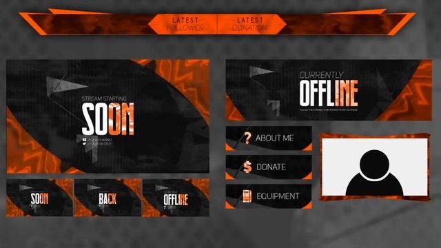FREE 2019 Twitch Overlay Revamp - Can edit color! (Photoshop) смотреть онлайн