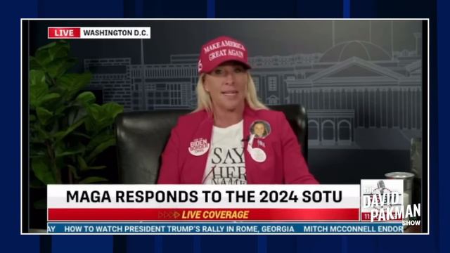 Marjorie Taylor Greene makes total fool of herself at SOTU смотреть онлайн