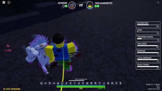[Roblox is Unbreakable] 1v1 with Made in Heaven + Spin = 'Balanced' смотреть онлайн