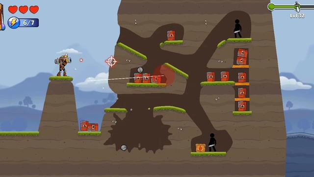 boom stick bazooka puzzle walkthrough part 31-32 full gameplay video смотреть онлайн