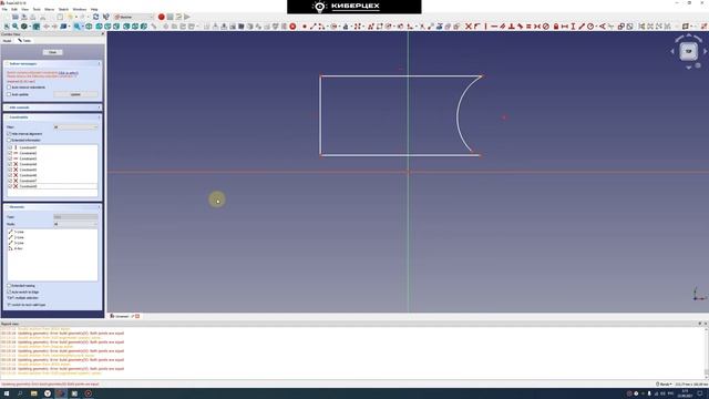 Как сделать 3D модель во FreeCAD при помощи верстака Sketcher. смотреть онлайн