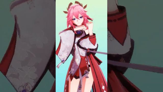 Яэ Мико танцует, геншин импакт, Genshin Impact Yae miko смотреть онлайн