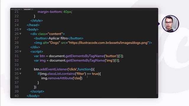 Como adicionar CLASS com JavaScript? | ilustraCode смотреть онлайн