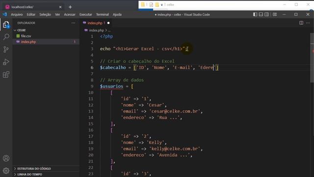 Como gerar Excel e fazer download com PHP смотреть онлайн
