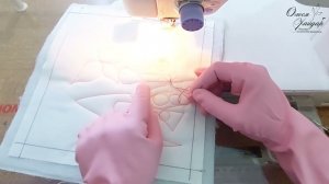 как закрепить нить в начале и в конце работы