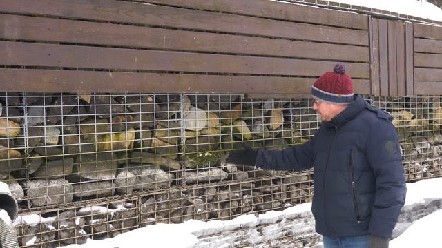 Пирс на сварных габионах