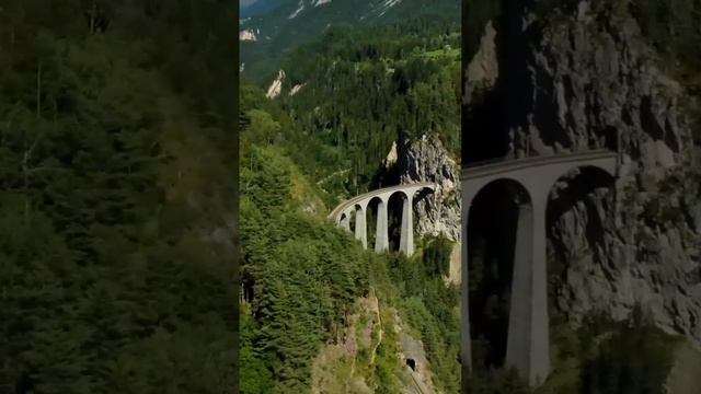 Descubra a incrível façanha das ferrovias suas nas montanhas Suiças смотреть онлайн