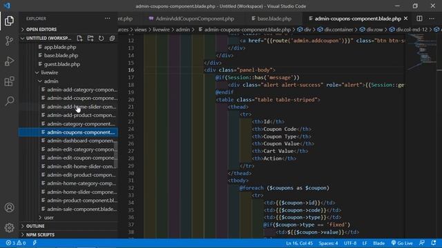 Laravel 8 E-Commerce - Admin Create Coupons смотреть онлайн