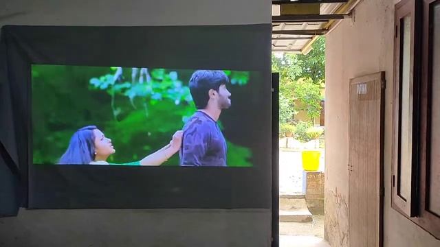 Wzatco Alr Screen With Vivitek Dlp D555 Projector In Day Light Condition Kerala