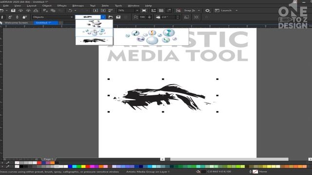 Artistic Media Tool in CorelDraw 2020 Class # 12 | Urdu / Hindi смотреть онлайн