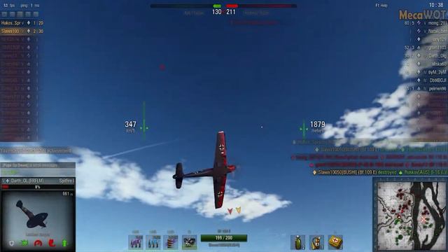 World of Warplanes | Messerschmitt Bf.109E Emil - 9 Kills | 1080p 60fps смотреть онлайн