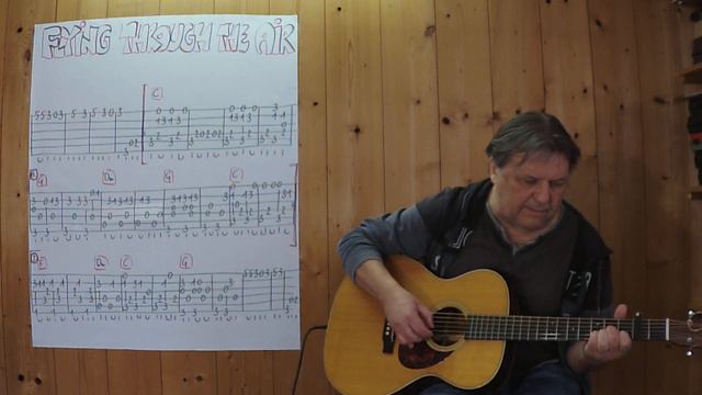 GUITAR Lesson # 460: FLYING THROUGH THE AIR (Oliver Onions) смотреть онлайн