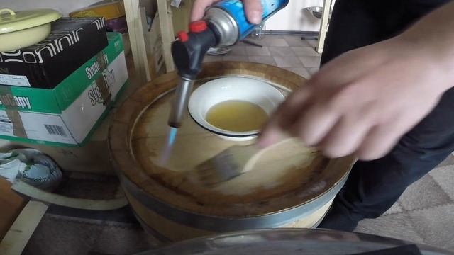 Вощение бочки Alsev